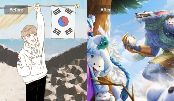 before & after 이미지